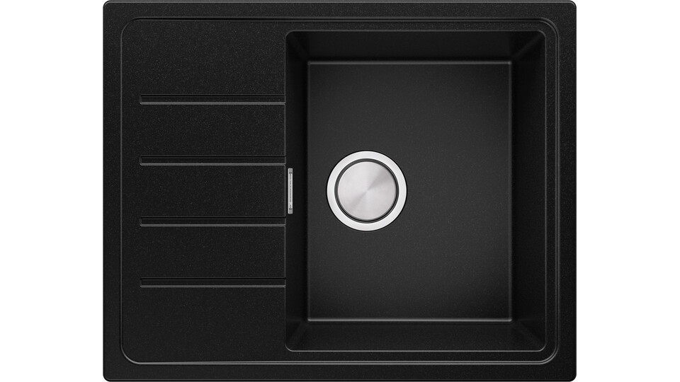 Granitový drez Kodaň 620 Compact Čierny